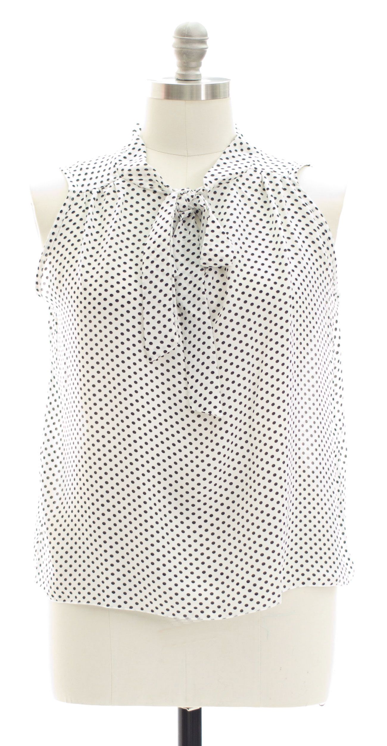 polka dot sleeveless top